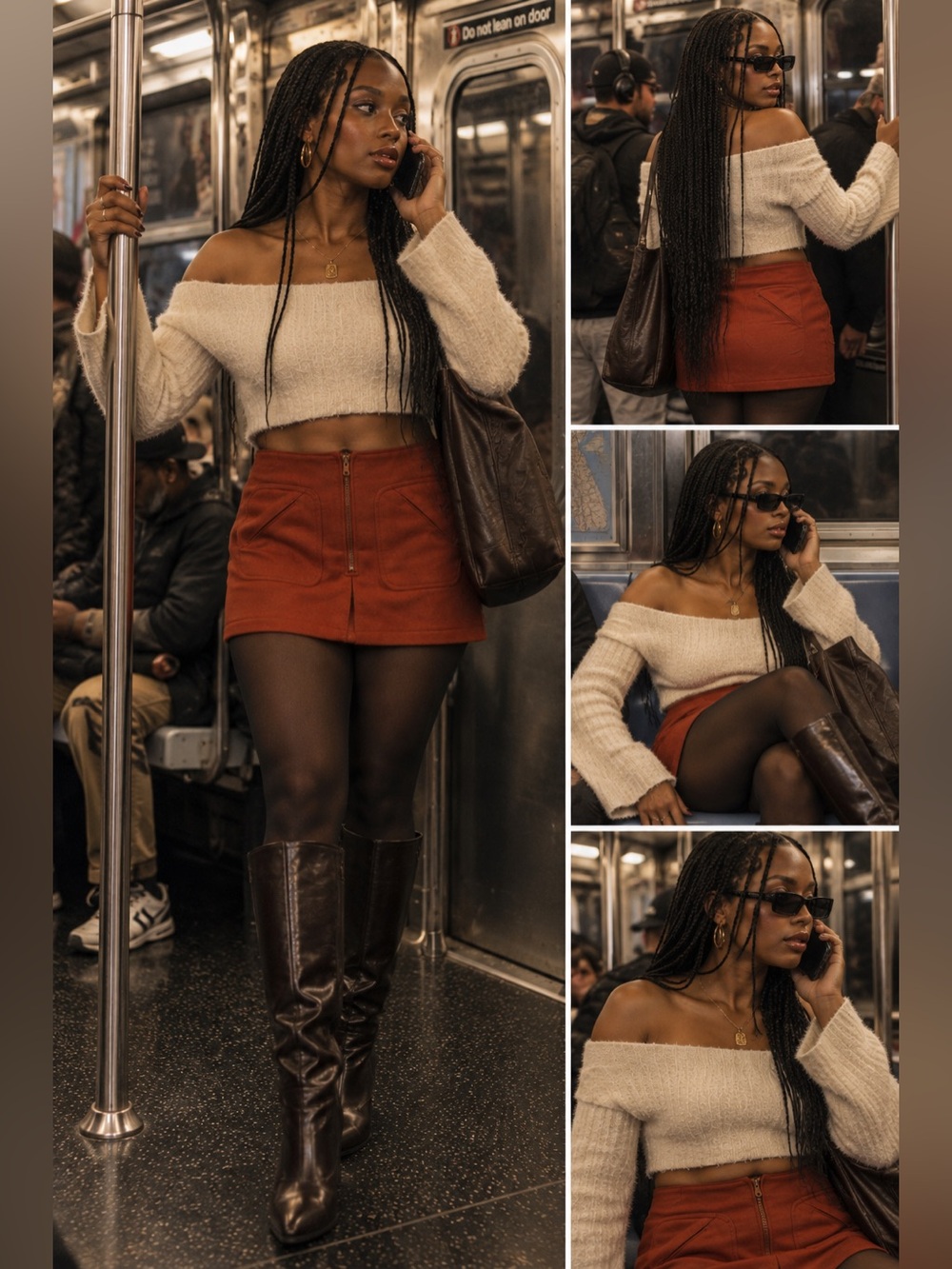 GAP Rust Red Mini Skirt with Front Pockets